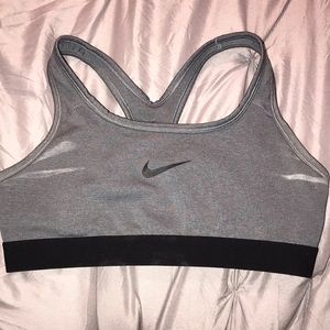 Kids Grey Nike Sports Bra